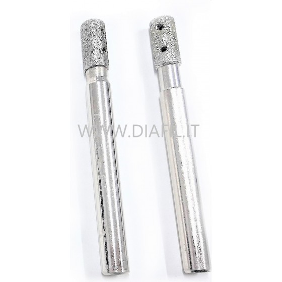 DIAMOND TOOLS for CNC and PANTHOGRAPS Shank 8, 10, 12 mm.